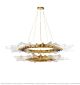 Metal Glass Sun-Shaped Double Chandelier Citilux - NU145-1113
