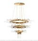 Metal Glass Sun-Shaped Three-Tier Chandelier Citilux - NU145-1114