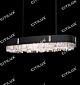 Rust Round Crystal Long Chandelier Citilux - NU145-1102