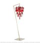 Stainless Steel Red Square Crystal Chandelier Citilux - NU145-1336
