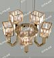 Simple Stainless Steel Crystal Square Cover Small Chandelier Citilux - NU145-1081