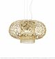 Stainless Steel Mosaic Lantern Single Head Golden Large Chandelier Citilux - NU145-2317