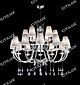 Simple European-Style Line Cut Stainless Steel Chrome Double Chandelier Citilux - NU145-2365