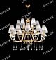 Simple European-Style Line Cut Stainless Steel Gold Double Chandelier Citilux - NU145-2366