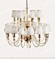 Simple European Transparent Dry Ochre Glass Double Chandelier Citilux - NU145-2387