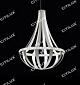 Swarovski White Leather Chandelier Citilux - NU145-2394