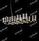 Stainless Steel Textured Glass Cover Carved Chandelier Citilux - NU145-1005