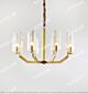 American Copper Single-Tier Straight Glass Chandelier Citilux - NU145-2396