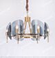 Blue Glass Copper Chandelier Small Citilux - NU145-2400