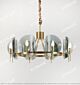 Blue Glass Copper Chandelier Large Citilux - NU145-2401