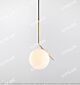 All Copper American Ball Glass Single Head Small Chandelier Citilux - NU145-2406