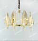 Full Copper Glass Leaf Single Tier 8 Lights Chandelier Citilux - NU145-2434