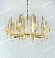 Full Copper Glass Leaf Single Tier Large Chandelier Citilux - NU145-2435