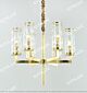 Full Copper Simple Straight Wave Pattern Glass Cover Single Tier Chandelier Small Citilux - NU145-2439