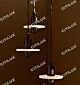 Round Moon Spanish Marble Three-Head Chandelier Citilux - NU145-1015