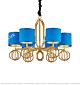 Postmodern Stainless Steel Blue Chandelier Citilux - NU145-2163