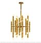 Stainless Steel Bamboo Gold Ceiling Lamp Citilux - NU145-2131