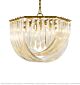 Modern Transparent Curved Triangular Glass 4 Lights Chandelier Citilux - NU145-1910
