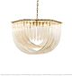 Modern Transparent Curved Triangular Glass 6 Lights Chandelier Citilux - NU145-1909
