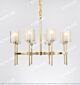 All-Copper American Glass Single-Tier Chandelier Small Citilux - NU145-2042