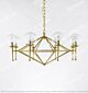 Full Copper Geometric Glass Chandelier Large Citilux - NU145-2039
