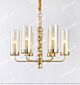 All-Copper Shaped Glass Single Tier Pendant Light 620mm Citilux - NU145-2032