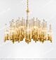 Striped Plum Glass Rod Bronze Chandelier Citilux - NU145-1879