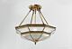 Elizabeth Hills Classic Brass Made Semi Flush Mount Ceiling Light Elegant Range Citilux - NU111-1134