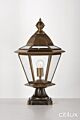 Fairfield West Classic Outdoor Brass Made Pillar Mount Light Elegant Range Citilux - NU111-1393