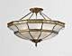 Luddenham Classic Brass Made Semi Flush Mount Ceiling Light Elegant Range Citilux - NU111-1130