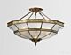 Luddenham Classic Brass Made Semi Flush Mount Ceiling Light Elegant Range Citilux - NU111-1130