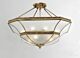 Macquarie Links Classic Brass Made Semi Flush Mount Ceiling Light Elegant Range Citilux - NU111-1128