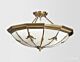 Maroubra Classic Brass Made Semi Flush Mount Ceiling Light Elegant Range Citilux - NU111-1123