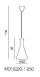Replica Benjamin Hubert Labware Conical Pendant lamp - Pendant Light - Citilux - NU102-1166