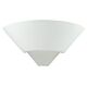 Belfiore Frosted Glass 240V E27 Raw Ceramic Wall Light - 11051