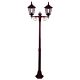 Chester Twin Head Medium Post Light Burgundy - 15010