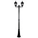 Chester Twin Head Tall Post Light Black - 15021