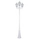 Chester Three Head Tall Post Light White - 15031