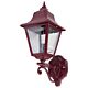 Paris Upward Wall Light Burgundy - 15118