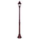 Paris Single Head Medium Post Light Burgundy - 15148