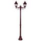 Paris Twin Head Medium Post Light Burgundy - 15154
