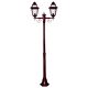 Avignon Twin Head Medium Post Light Burgundy - 15232