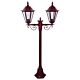 Turin Twin Head Short Post Light Burgundy - 15442