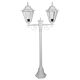Turin Twin Head Short Post Light White - 15445