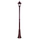 Turin Single Head Tall Post Light Burgundy - 15460