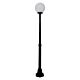 Siena 25cm Sphere Medium Post Light Black - 15591