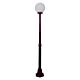 Siena 25cm Sphere Medium Post Light Burgundy - 15592