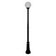 Siena 25cm Sphere Tall Post Light Black - 15603