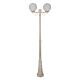 Siena Twin 25cm Spheres Tall Post Light Beige - 15614