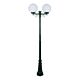 Siena Twin 30cm Spheres Tall Post Light Green - 15623